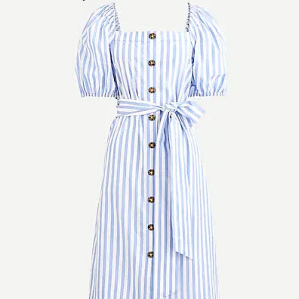 cottage dress in stripe - JCrew - Brand new with tags